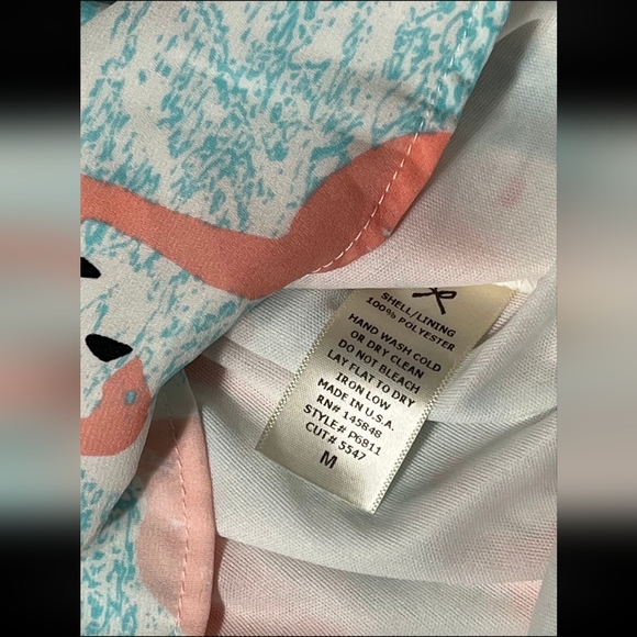 Everly Flamingo Open Back Romper Size Medium - Picture 5 of 6